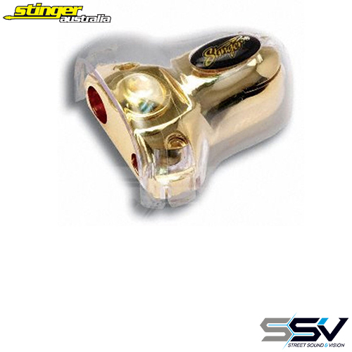 Stinger 4GA/8GA Multi-Output +/- Battery Terminal “ Gold