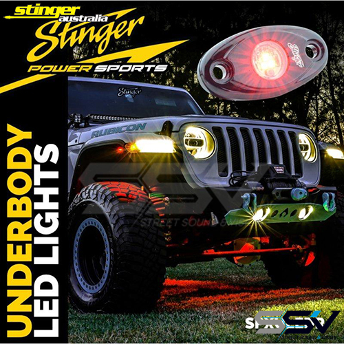 Stinger SPX Red LED Underbody / Rock light Set