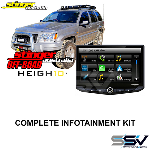 Stinger HEIGH10 Infotainment Kit To Suit JEEP Grand Cherokee WJ 99-05