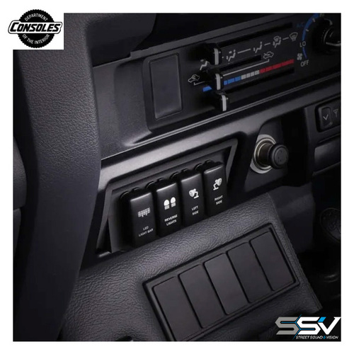 4 Switch Ashtray Replacement To Suit 70 Series Plastic Dashboard 2009 On-Wards