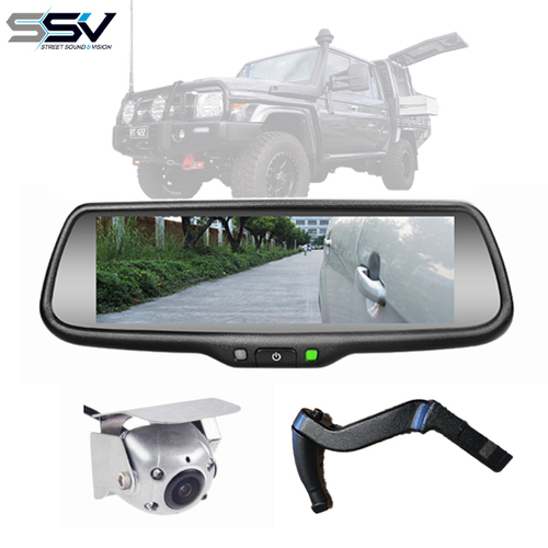 Factory Rear View Replacement 7.2″ Monitor with Mini H/D IR Night Vision Camera To Suit 70 Series Land Cruiser