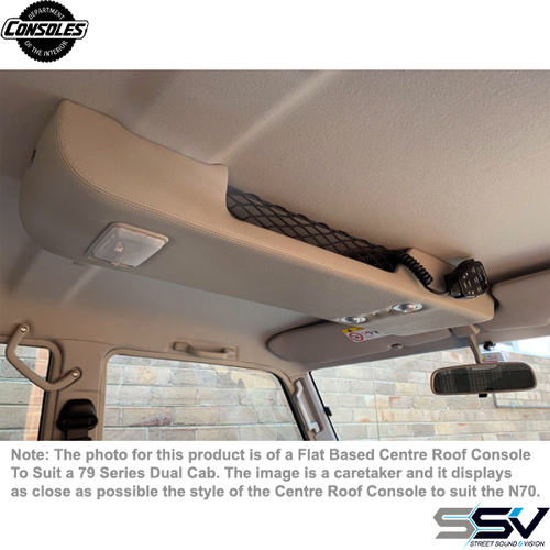 Flat Based Centre Roof Console To Suit Toyota Hilux N70 Dual Cab, Extra Cab & Single Cab (All Models)