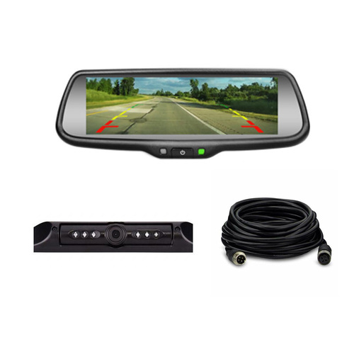 Premium OEM Style 7.3″ Replacement Mirror with Constant Running Camera To Suit Toyota Land Cruiser 70 Series