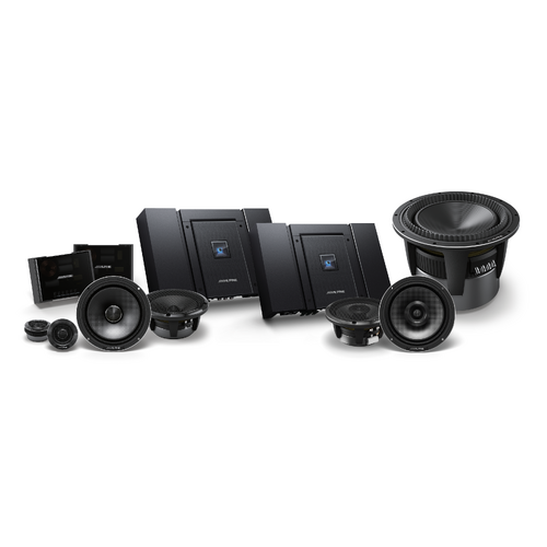 Alpine Status Full System Audiophile Bundle | Hi-Res 2-Way Components, Coaxials, Dual Amps & 11" Subwoofer