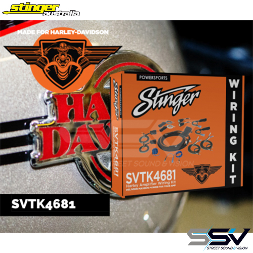Stinger PowerSports to suit Harley 2/4CH Amplifier Wiring Kit