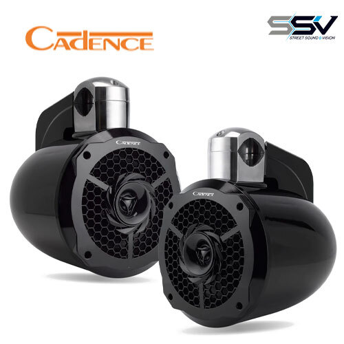 Cadence Marine 8" 2- WAY POWERED SPEAKER W/ Bluetooth -  BLACK