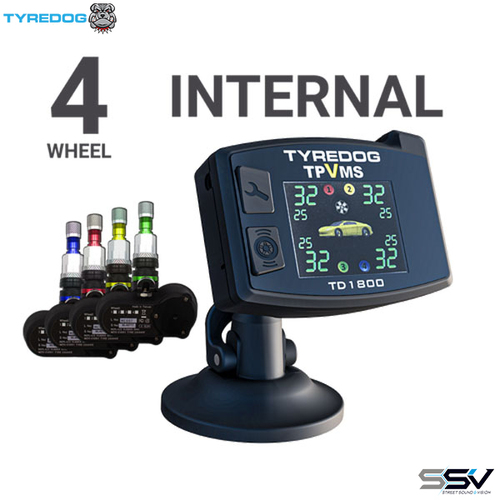 Tyredog TD-1800F-I04 TD-1800-I4 INTERNAL Tyre Pressure & Vibration Monitoring System