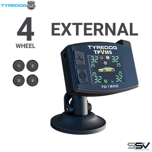 Tyredog TD-1800F-X04 TD-1800-X4 Tyre Pressure & Vibration Monitoring System