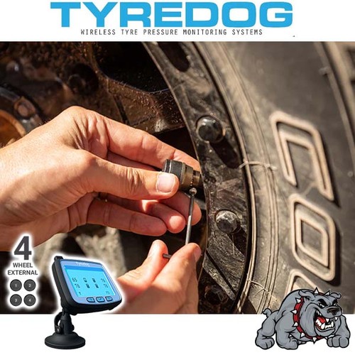 Tyredog TD-2700F-M4 4 Wheel External Motorhome & Campervan Tyre Pressure Monitoring System