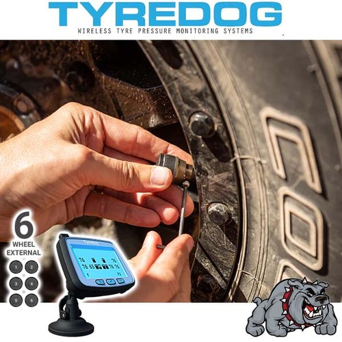 Tyredog TD-2700F-M6 6 Wheel External Motorhome & Campervan Wireless Tyre Pressure Monitoring System