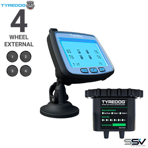 Tyredog TD-2700F-X04 4 Wheel External Tyre Pressure Monitoring System