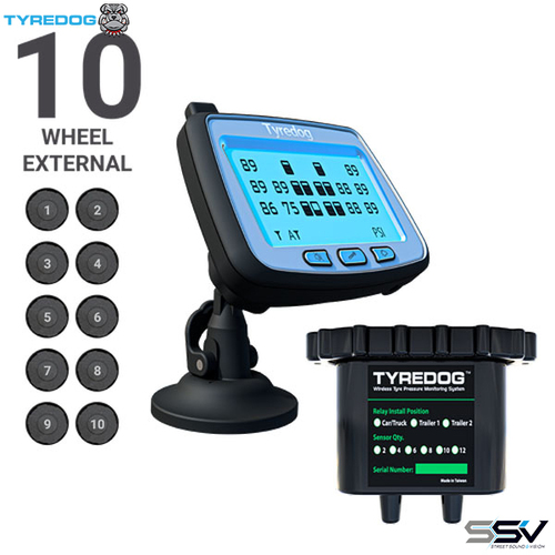 Tyredog TD-2700F-X10 10 Wheel External Tyre Pressure Monitoring System