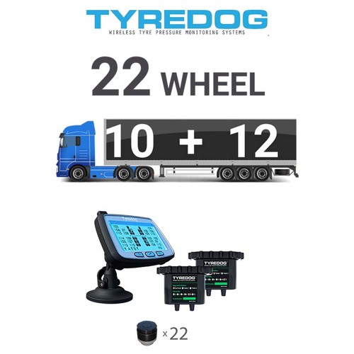 Tyredog TD-2700F-X10+12 22 Wheel (10+12) Truck & Trailer Tyre Pressure Monitoring System
