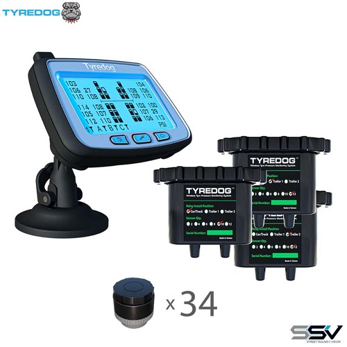 Tyredog TD-2700F-X10+8 18 Wheel (10+8) Truck & Trailer Tyre Pressure Monitoring System