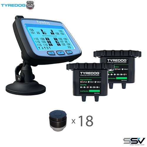 Tyredog TD-2700F-X6+12 18 Wheel (6+12) Truck & Trailer Tyre Pressure Monitoring System
