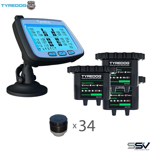 Tyredog TD-2700F-X6+8 14 Wheel (6+8) Truck & Trailer Tyre Pressure Monitoring System