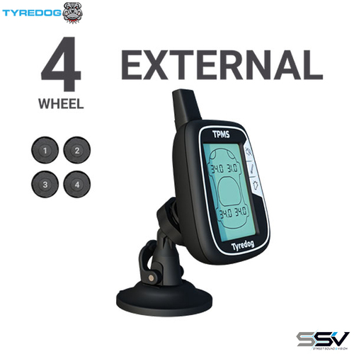 Tyredog Car WirelessTyre Pressure Monitor Monitoring System 4WD 4x4 Wheel TPMS