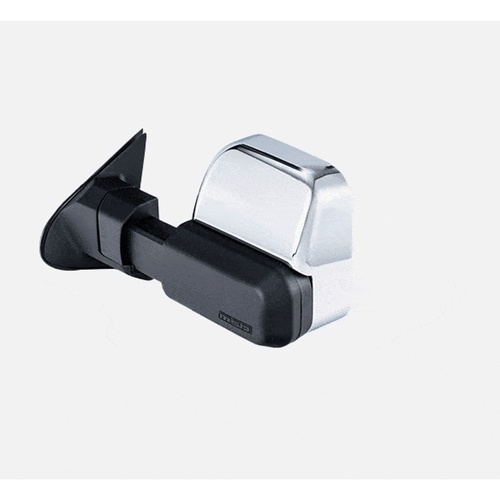 MSA 4x4 TM801 Towing Mirrors fits Isuzu D-MAX (2012-09/2020-Current) & Holden Colorado (2012-2021) Chrome, Manual NON Power Fold