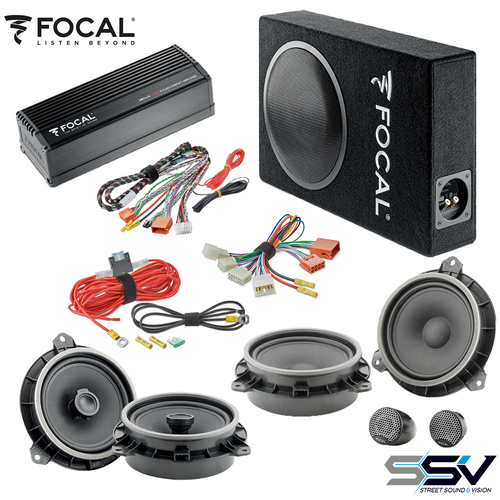 Focal Speakers, Sub-Woofer & Amplifier To Suit Toyota Hilux 2006-2019 Powered 6.1 Pack