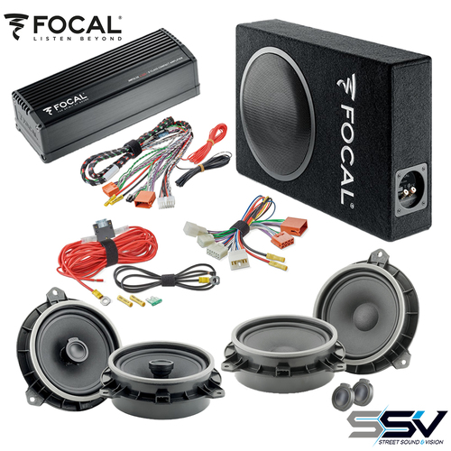 Focal Speakers, Sub-Woofer & Amplifier To Suit Toyota Hilux 2006-2019 Powered 6.1 Pack