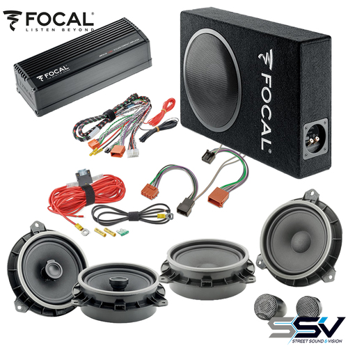Focal Speakers, Sub-Woofer & Amplifier To Suit Toyota Hilux 2020-2022 Powered 6.1 Pack