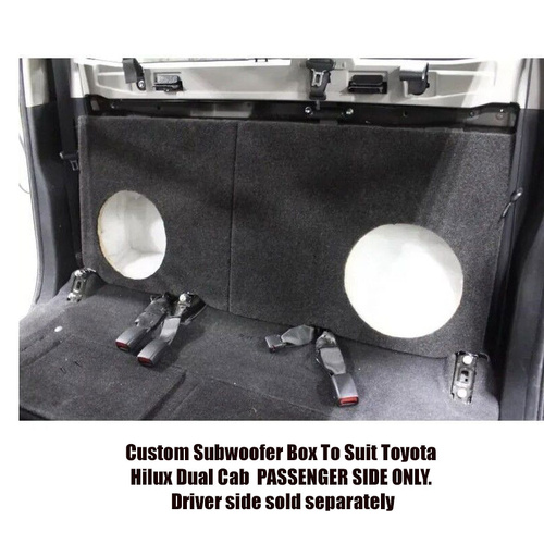Soundwaves Custom Subwoofer Box To Suit Toyota Hilux Dual Cab 2014–2021 12″ Subwoofer Box