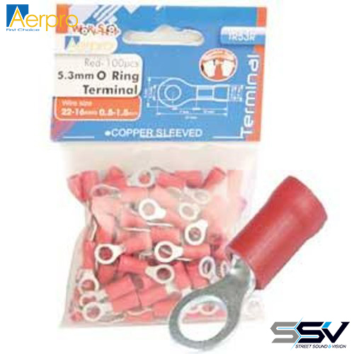 Aerpro TR53R 53mm o ring terminal red