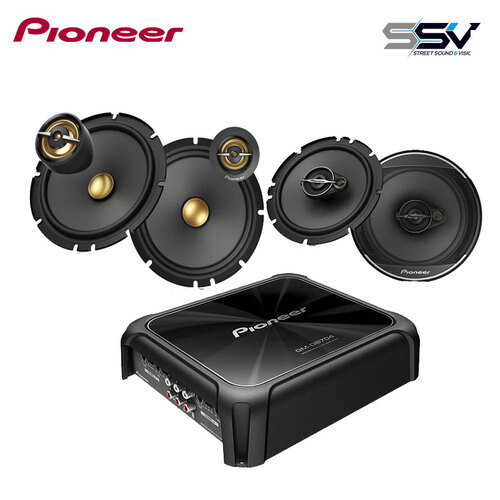 Pioneer TS-A1601C Component  &  TS-A1671F  Coaxial Speaker System with 4 Ch amplifier
