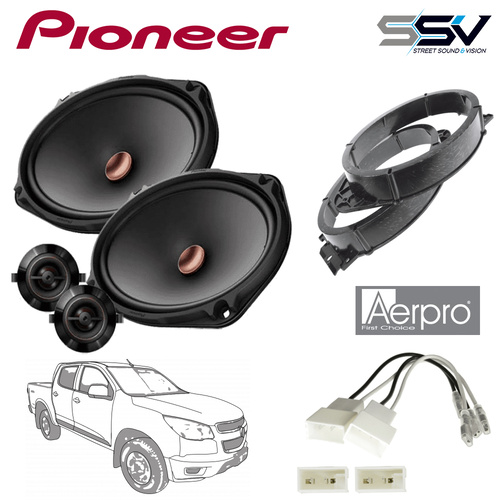 Pioneer TS-D69C Speakers, Rings & Plugs to suit Holden Colorado 2014-2016