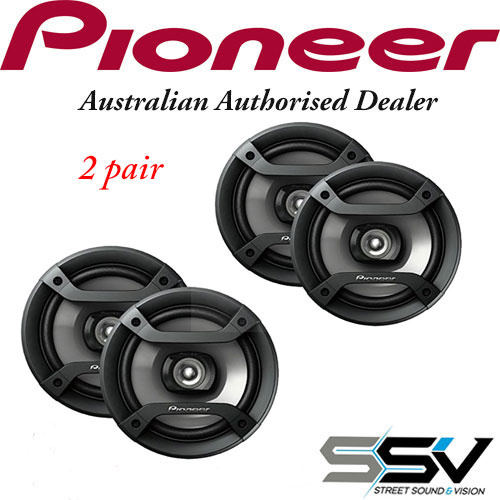 2 X Pairs of Pioneer TS-F1634R 200 Watt 6.5 Inch  Speakers TSF1634R