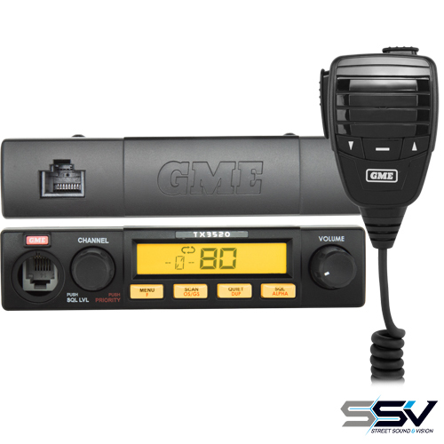 GME TX3520S 5 Watt Remote Head UHF CB Radio with ScanSuite™