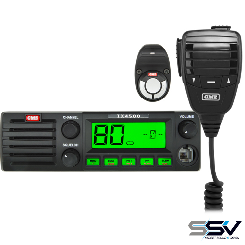 GME TX4500WS 5 Watt DIN Mount UHF CB Radio with Wireless PTT & ScanSuite™