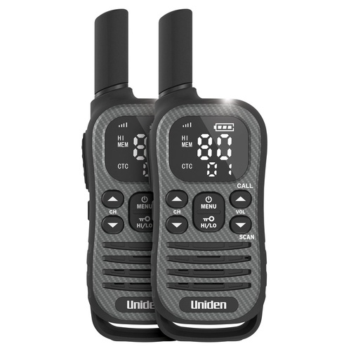 Uniden UH620-2 Max 2W UHF CB HH Radio Twin Pack