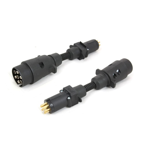 TAG UNTA012 Trailer Adapter 7 Pin Large Round Plug to 7 Pin Small Round Socket 