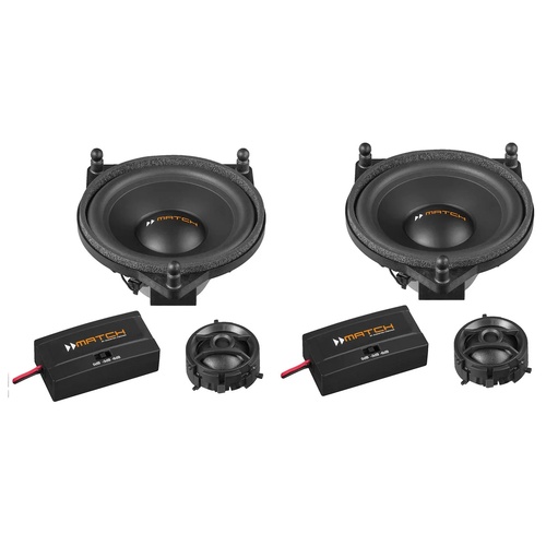 MATCH UP C42MB-FRT - 4" 2-Way PnP Compo Speaker Set, MERCEDES Type 1 | 4Ω