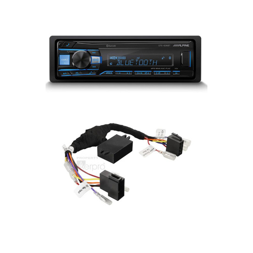 Alpine UTE-63BT with Aerpro APC24 suitable for 24-volt vehicles