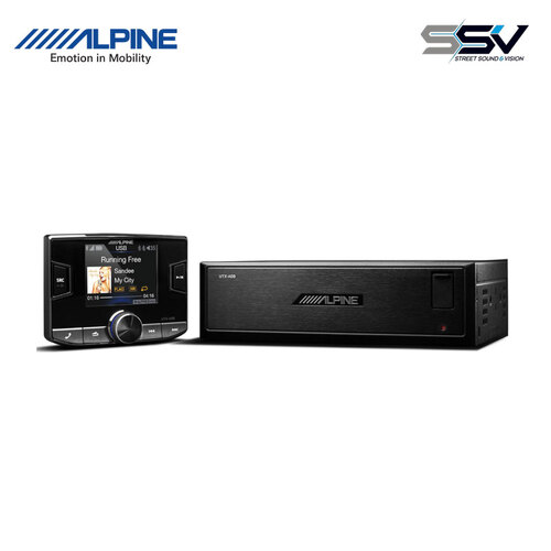 Alpine UTX-A09 PRO Hi-Res Audio Digital Media AM/FM Receiver with Bluetooth and Dual USB