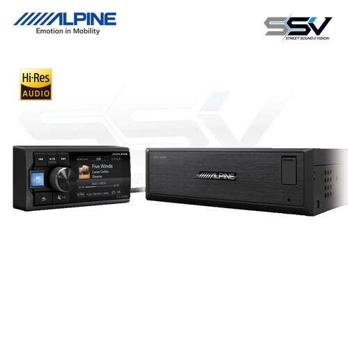 Alpine UTX-M08S  Hi-Res Audio Digital Media Player with Bluetooth Audio and Dual USB
