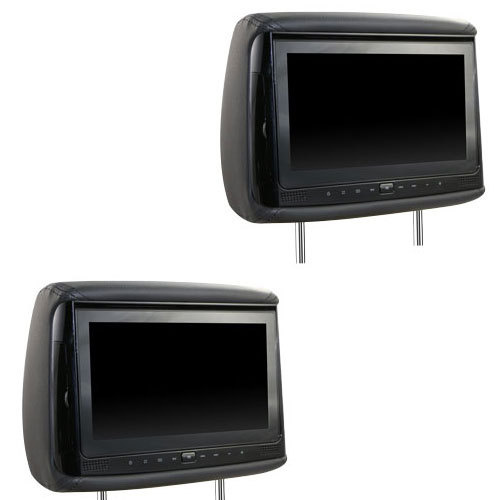 V900 Headrest 9 inch DVD Screens (Pair) - Installed price
