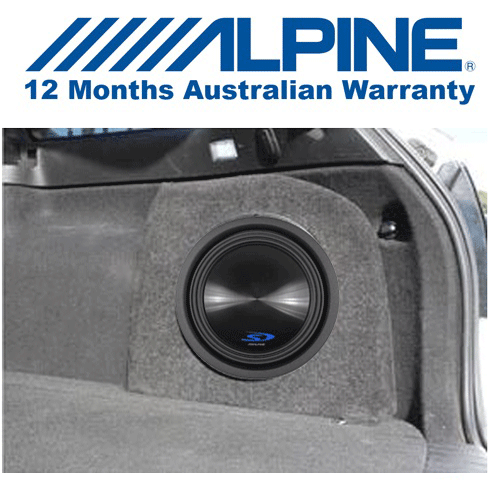 Alpine S-W10D2 Type-S 10" Subwoofer with Custom Subwoofer Box to suit VE Wagon