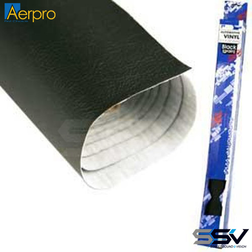 Aerpro 0.7m x 2m Mini Vinyl Roll Black Course Grain