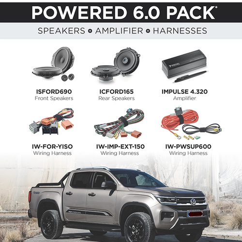 Focal Amplifier & Speakers To Suit VW Amarok 6.0 Pack