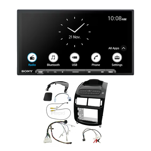 Sony XAV-AX6000 & Aerpro FP9550GK Piano Black Install Kit – Suits Ford Falcon FG