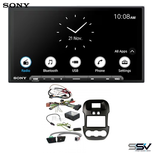 Sony XAV-AX6000 wireless apple carplay and android auto with Aerpro FP8083K Install Kit To Suit Ford Ranger 2012-2015 PX