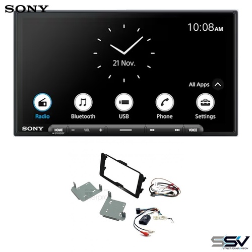 Sony XAV-AX6000 wireless apple carplay and android auto with Aerpro FP8349K Install Kit To Suit Mitsubishi Triton 2016-2018 MQ