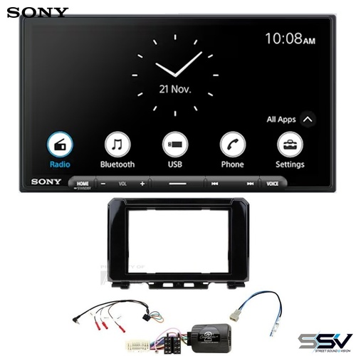 Sony XAV-AX6000 wireless apple carplay and android auto with Aerpro FP8496K Install Kit To Suit Suzuki Jimny 2018-