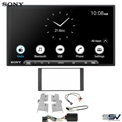 Sony XAV-AX6000 wireless apple carplay and android auto with Aerpro FP8580K3 Install Kit To Suit Subaru WRX 2014-2015 (MY15)