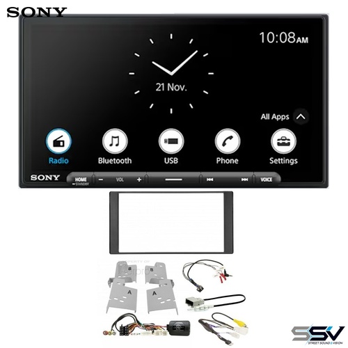 Sony XAV-AX6000 wireless apple carplay and android auto with Aerpro FP8580K4 Install Kit To Suit Subaru Liberty (Exiga) 2009-2014 YA
