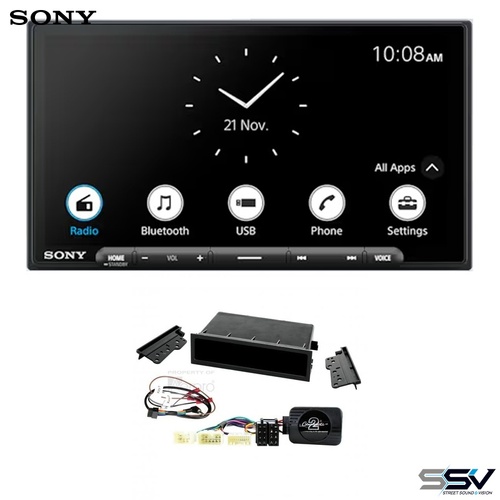 Sony XAV-AX6000 wireless apple carplay and android auto with Aerpro FP9016K Install Kit To Suit Toyota FJ Cruiser 2011