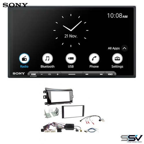 Sony XAV-AX6000 wireless apple carplay and android auto with Aerpro FP9109XK Install Kit To Suit Nissan Navara 2015-2020 D23